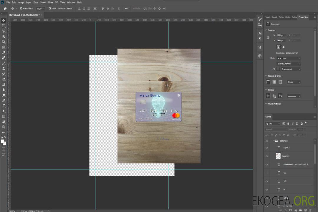 Afghanistan Azizi Bank mastercard photolook recto template Afghanistan Azizi Bank mastercard photolook recto template